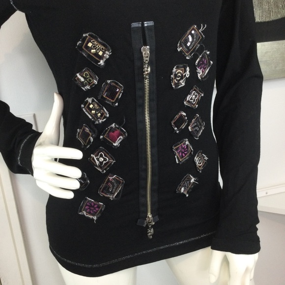 Cappopera women’s L long slve embroidered patches - Picture 2 of 8